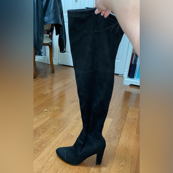 Over the knee suede boots size 8W - Picture 3 of 4